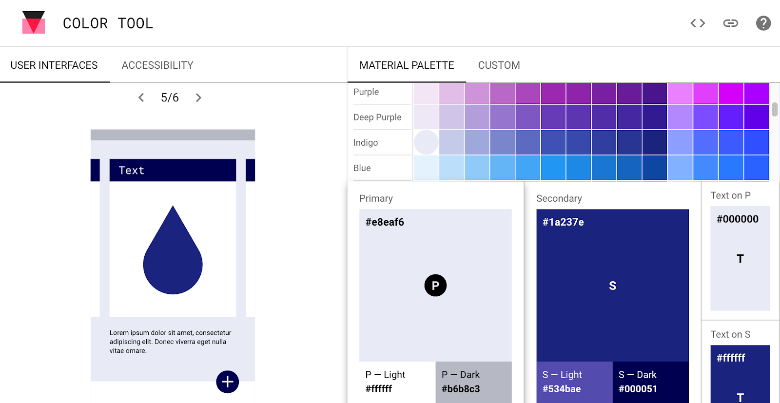  Material Design color tool