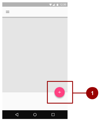  Floating action button (FAB), noborder
