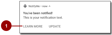  Notification action buttons
