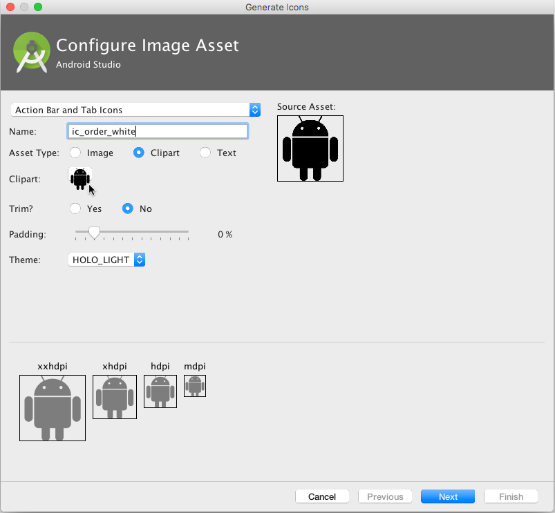  Configure Image Asset dialog