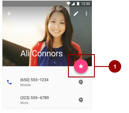  Bright floating action button, noborder