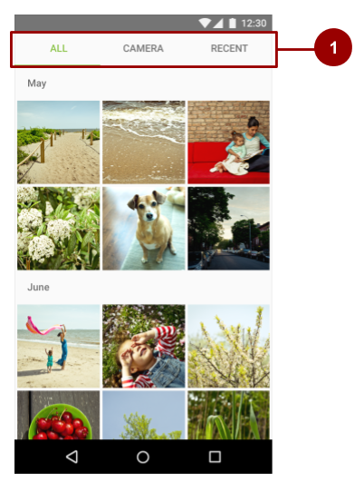  Example of tabs, noborder