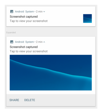 Notification with BigPictureStyle expanded layout