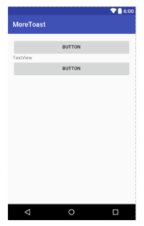 Initial layout for Hello Toast in Layout Editor