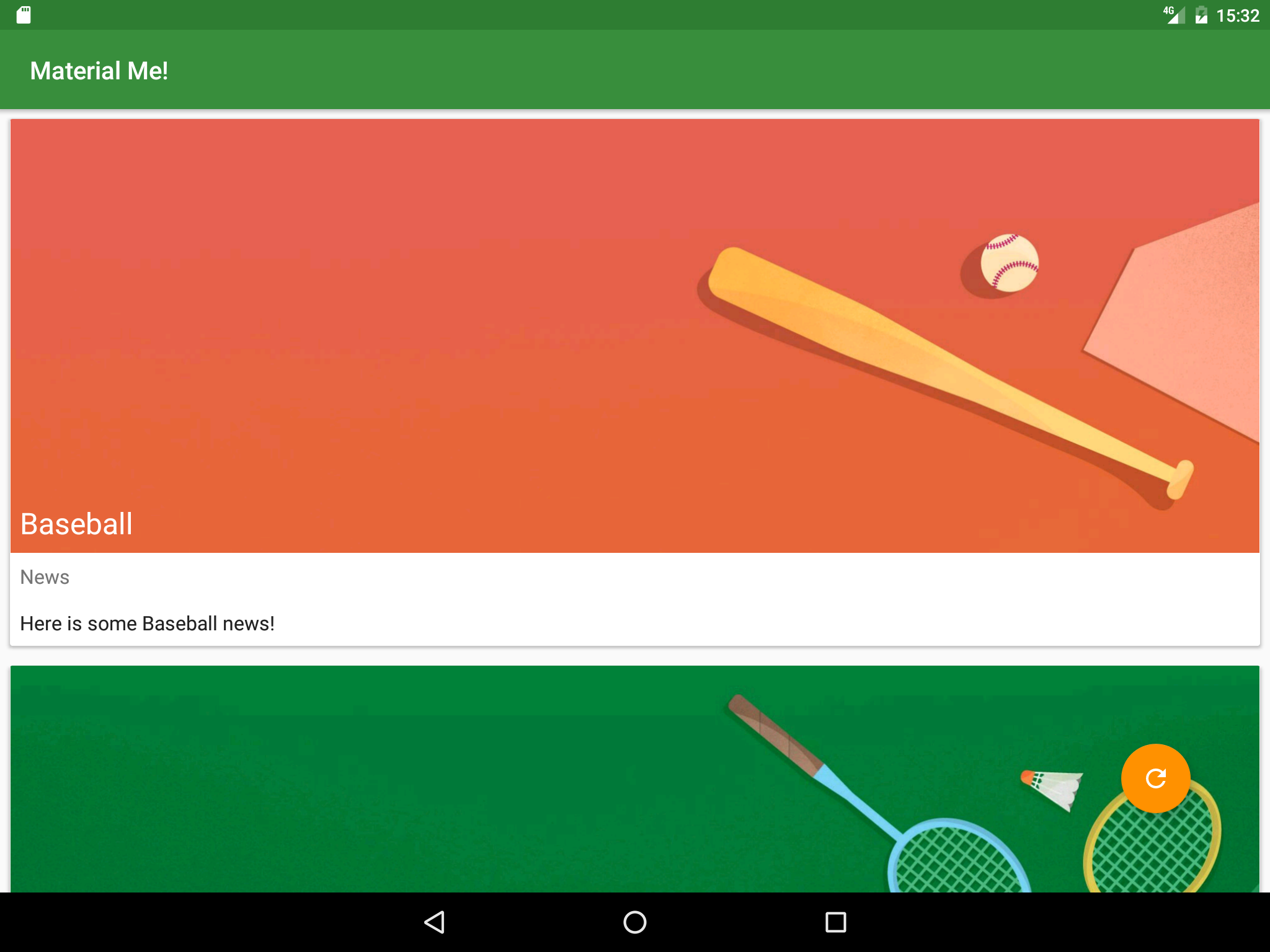 Tablet Running Material Me! before using Resource Qualifiers`