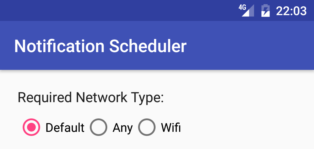 UI for Network Condition Controls