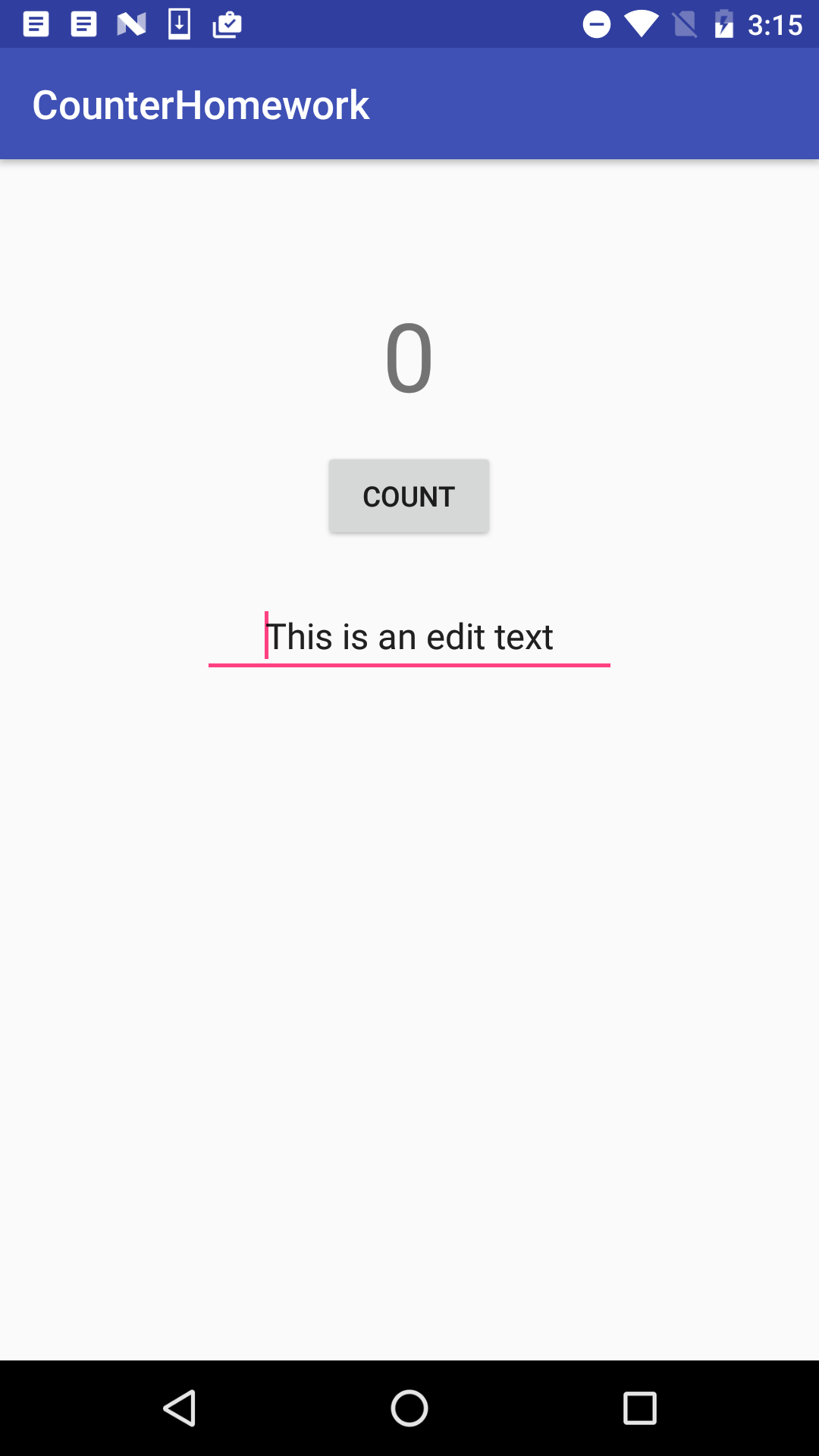 Simple counter app